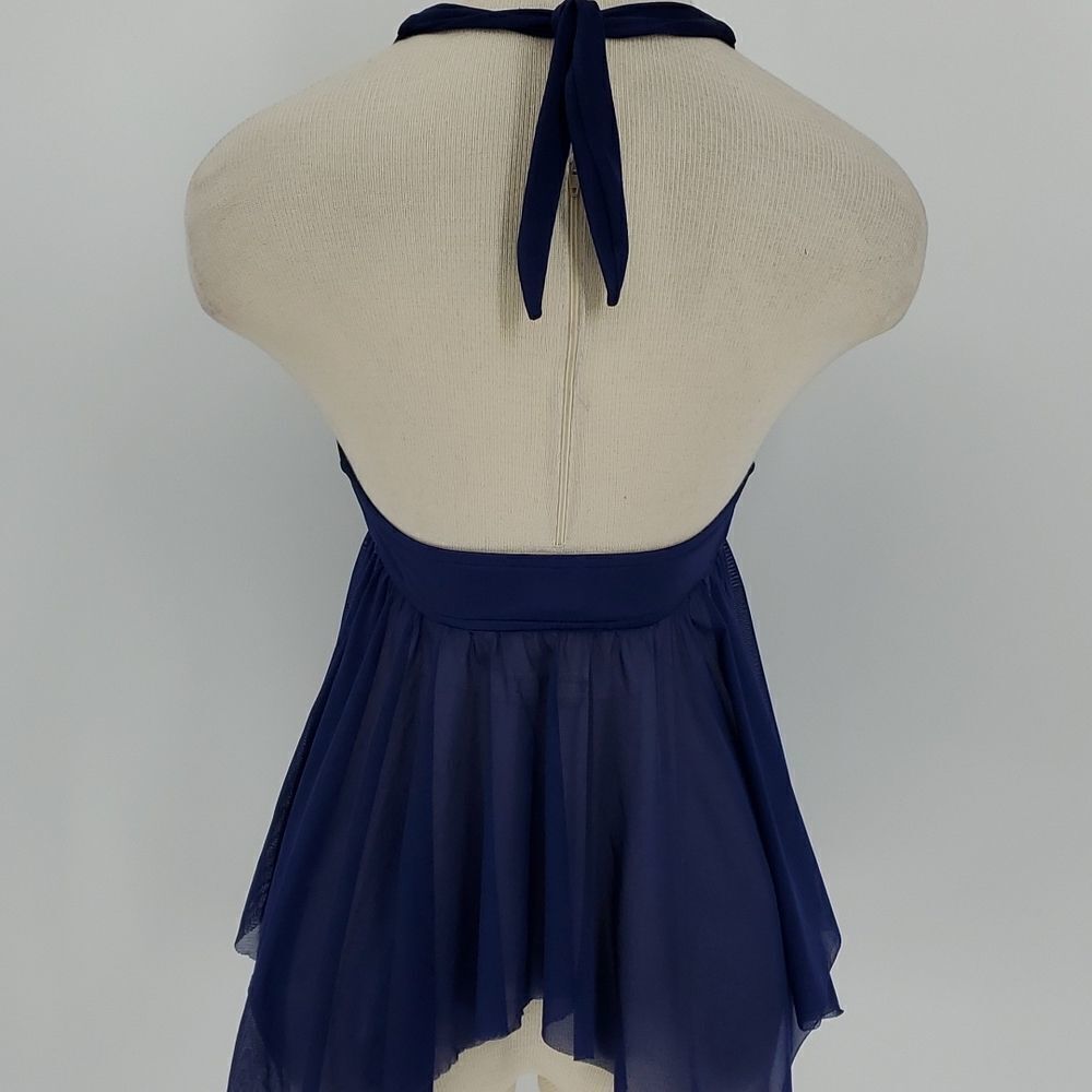 Beautiful blue bathing suit top  by Venus. Size 4. Haulter‎ style. - Picture 6 of 9